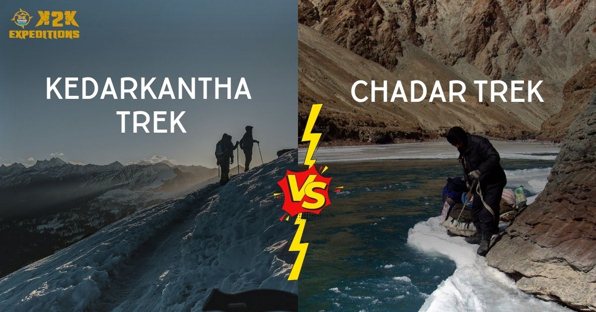 You are currently viewing Incomparable Thrills: Kedarkantha Trek vs. Chadar Trek for Adventure Seekers